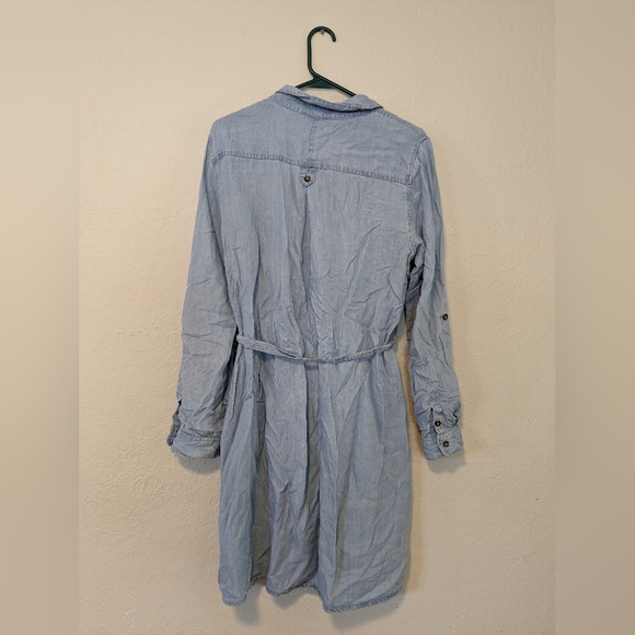 Yest denim long sleeve button-up dress size 8 - Picture 3 of 5